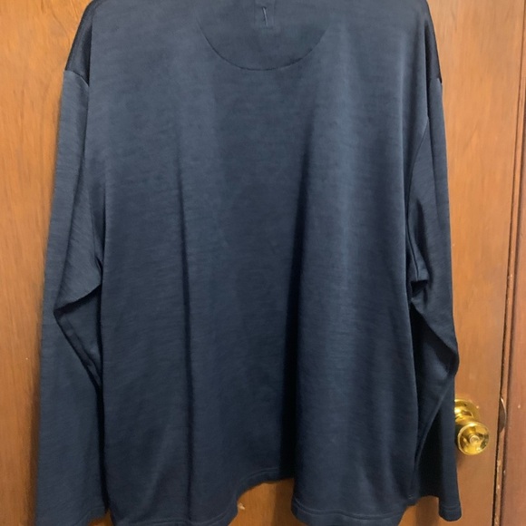 PGA Tour Blue Zip Up Sweater with Stand-Up Collar - Picture 2 of 4